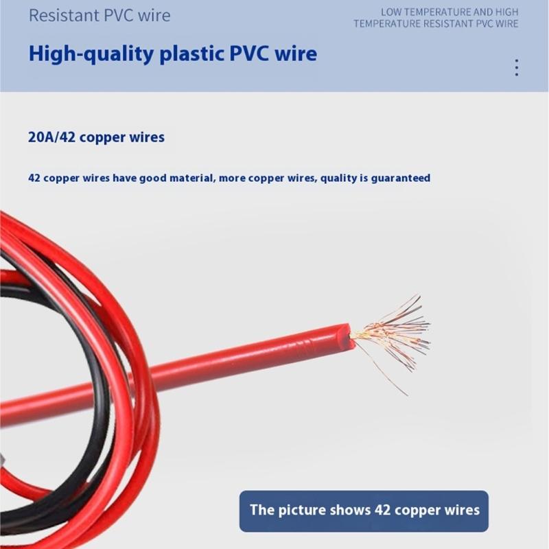 Heavy Duty Test Probes with Comfortable Rubber Coating Heat Resistant Design Test Leads for Multimeters & Clamps Meter