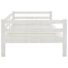 Vidaxl Daybed, White, Solid Pine Wood, 90X200 Cm