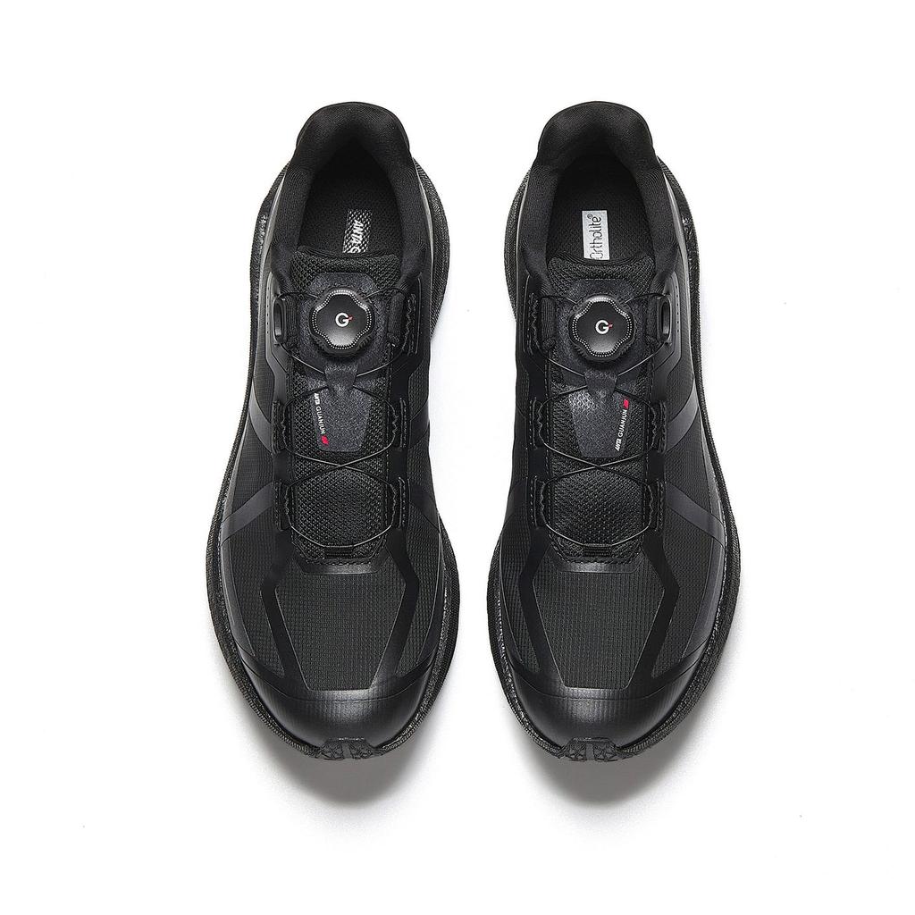 Anta Textile, Rubber Low top Running Shoes Men's Basic Black 112615537A-1