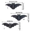 Top Loop Halloween Bat Decors , Straw-Look Seasonal Decoration for Entry Displays, Party Scenes and Fall Room Styling
