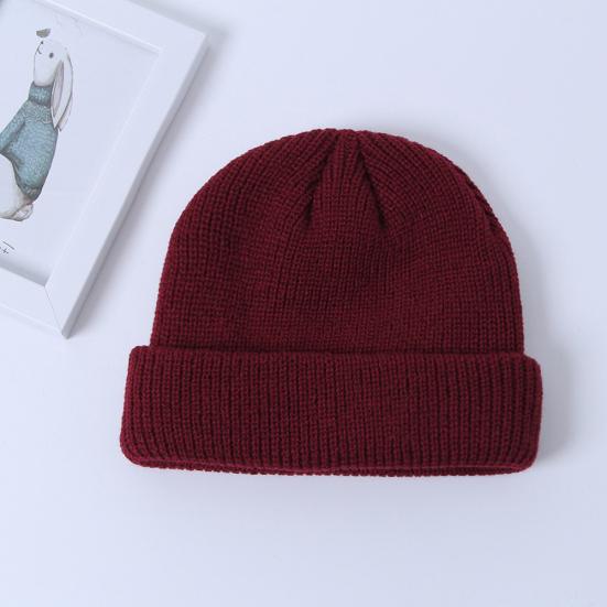Winter Warm Unisex Soft Knitted Beanie Hat Solid Color Street Outdoor Sport Cap