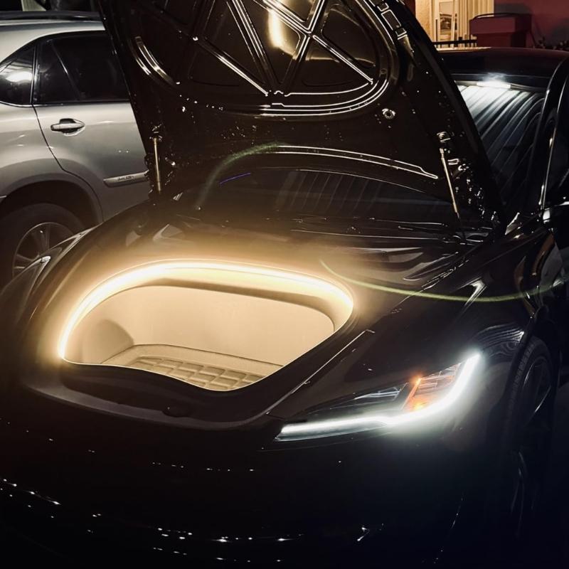 Quick Install Car Frunk Decorative Atmosphere Light Feature Bright LED Illumination For 3 Y Low Power Consumption