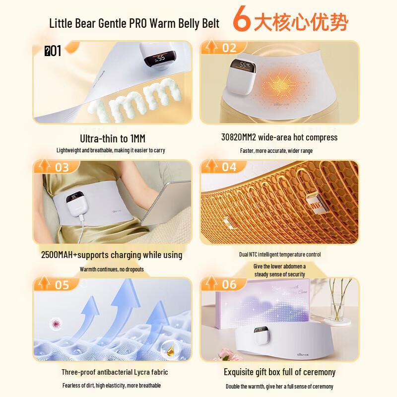 Bear Menstrual Relief Heating Pad CN plug (adapter included)