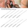 10Pcs Nylon Hair Hearing Aid Vent Brush Hearing Aid Cleaning Tool  For Hearing Aid Maintenance
