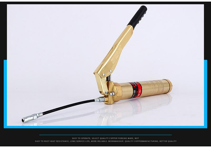 High-Pressure Dual-Action Zipper and Chain Grease Gun for Excavators