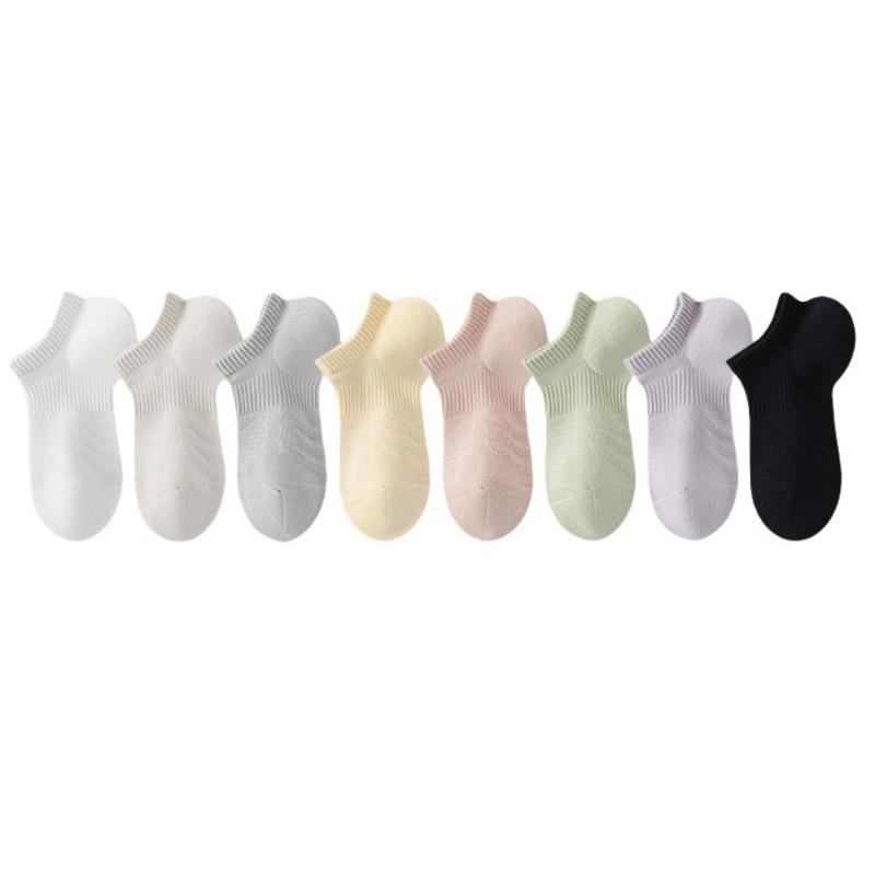 Sports Loop Women's Boat Socks, Antibacterial, Deodorizing, Anti-pilling, Boneless Toe, Mesh Breathable and Sweat-absorbing, Running and Cycling Socks