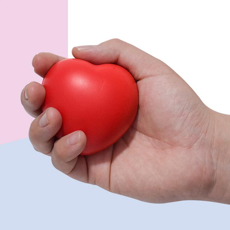 10LB Finger Exercise Ball Hand Grip Strengthening Exercise Hand Exerciser  Single-Finger Heart Shaped Stress Balls Massage Ball