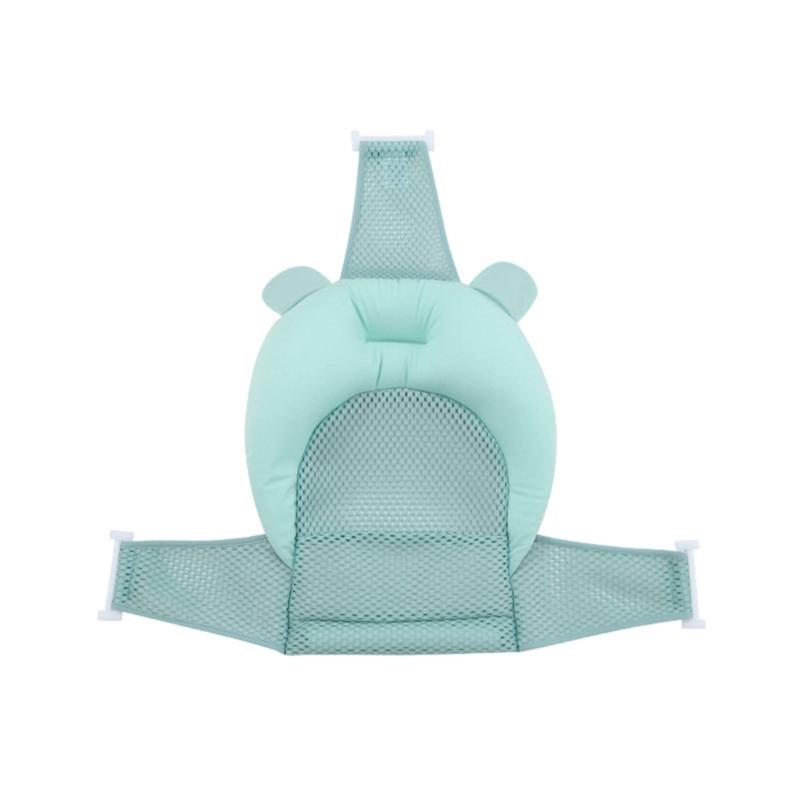 Gentle Baby Bath Support Shower Pad with Thickened Pillow Part for Head Neck and Back Stability During Bathing