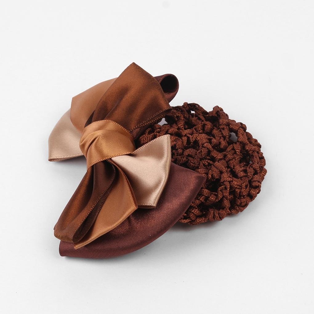 Damen Tägliches Letier Band Haarnetz (Kaffee) Haarnetz mit Band