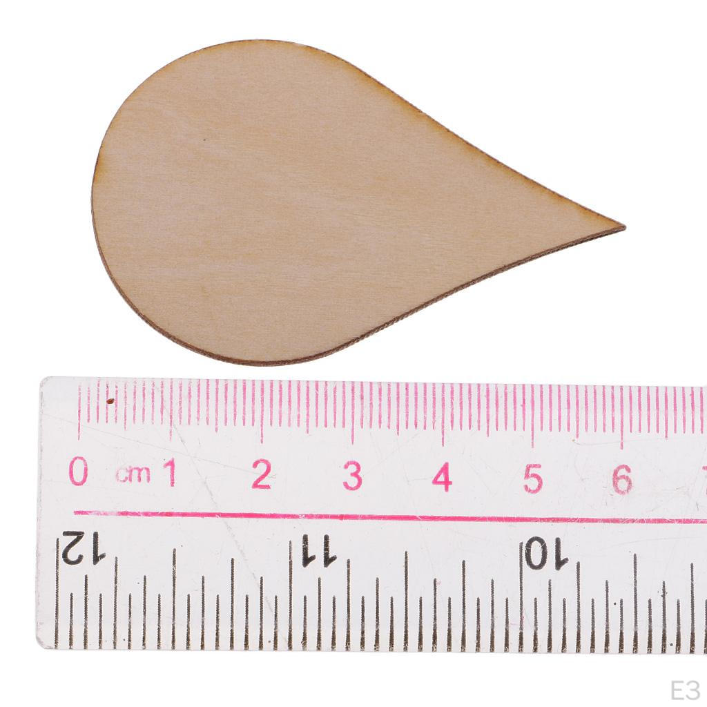 Wood Cutouts, Unfinished Wooden Ornaments for Decoration,