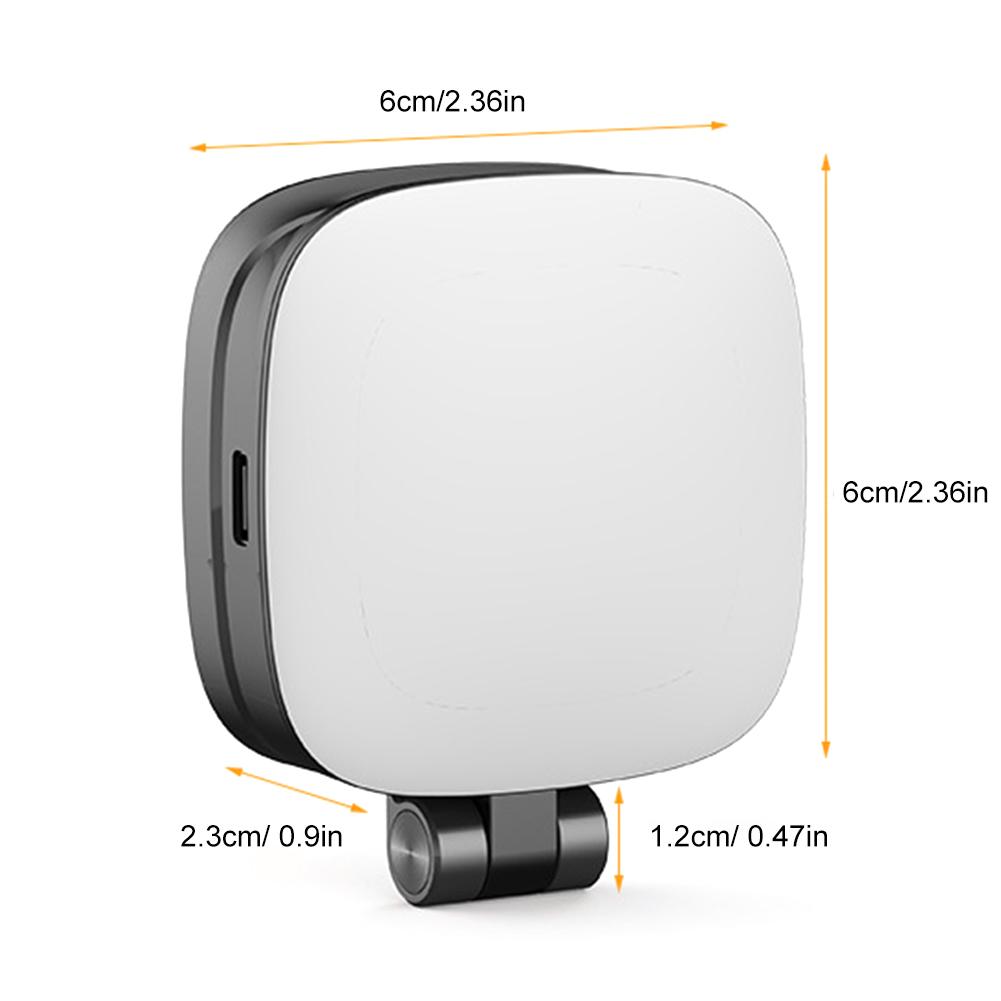 Magnetic Phone Selfie Light Pocket Light with Mirror Portable Selfie Light Rechargeable for Video Recording Conference