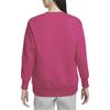 Nike Phoenix Fleece Solid Color Crew Neck Fleece Lined Loose Fit Sweatshirt Women's Raspberry Red DQ5734-615