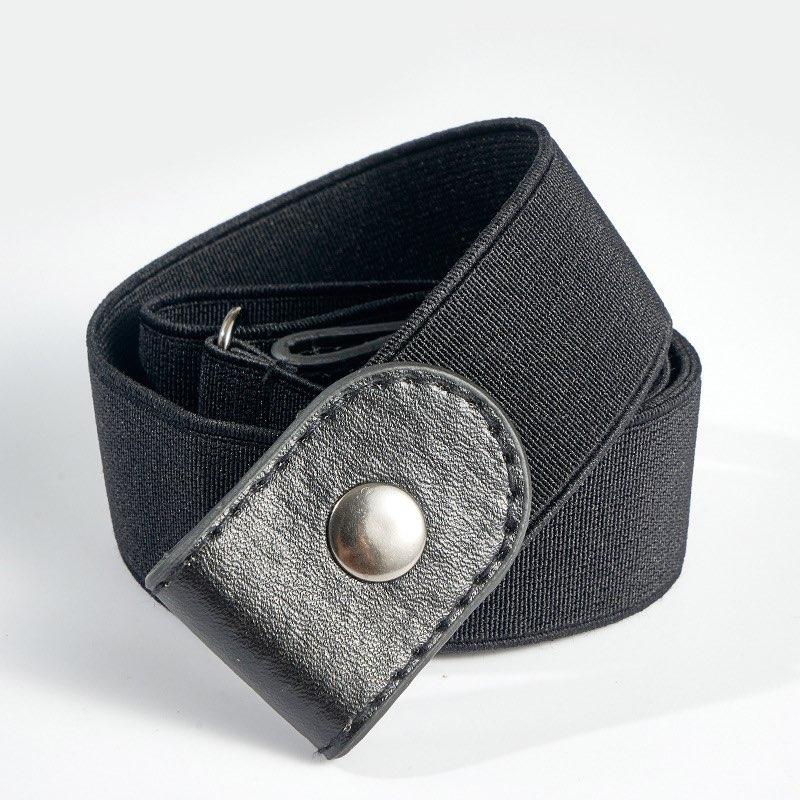 

Простой Модный Ремень Невидимый Эластичный Универсальный Украшение для Одежды Джинсы Эластичный Ремень без Пряжки Мужской Невидимый Ремень 40cm чёрный