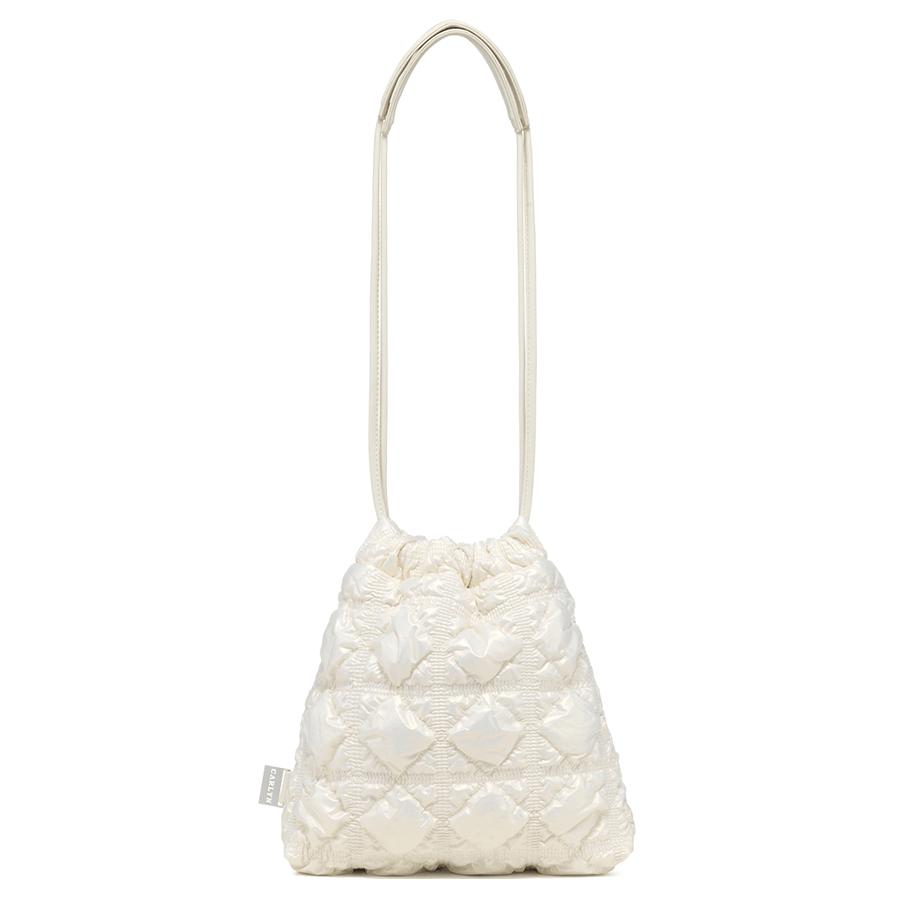 New CARLYN PU Shoulder Bag Mini Women's White WHITE_H74112010I