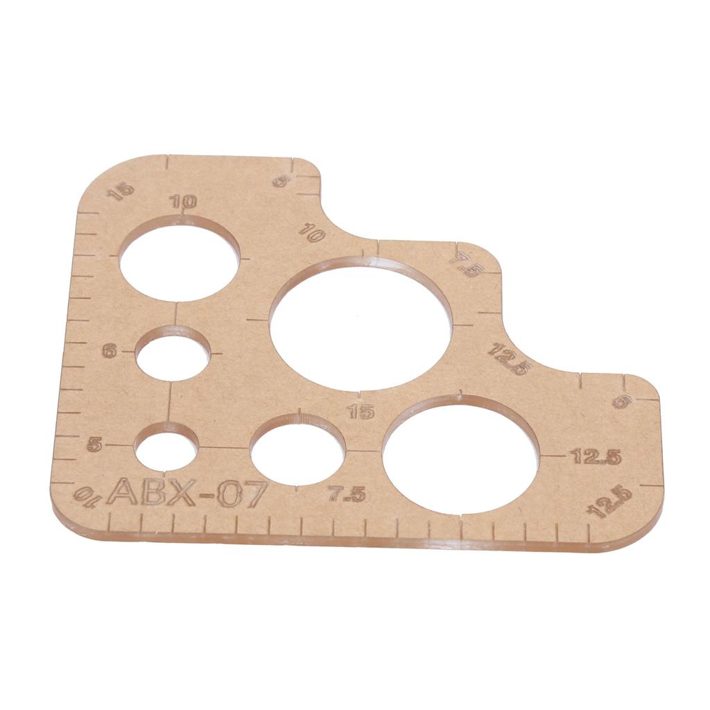 Akrylmall DIY Transparent Rund Linjal Schablon Skärverktyg med Skyddande Lager för