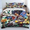 Cartoon Anime Digimon Adventure Comforter Bedding Set,Duvet Cover Bed Set Quilt Cover Pillowcase,king Queen Size Bedding Set