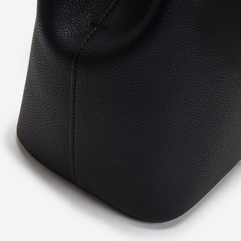By Esquire By Women Arbel Round Tote Bag Black