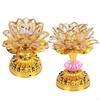 LED Lotus Buddhist Lights Color Changing Buddha Lamps Battery Operated Lamp Worship