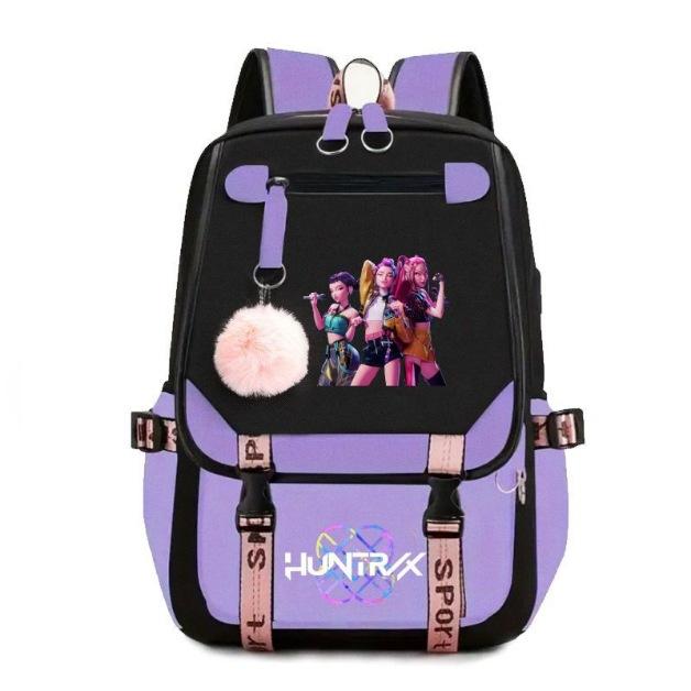 Kpop Witch Hunters Movie Peripheral Printed Backpack School Bag Student Campus Hairball Backpack