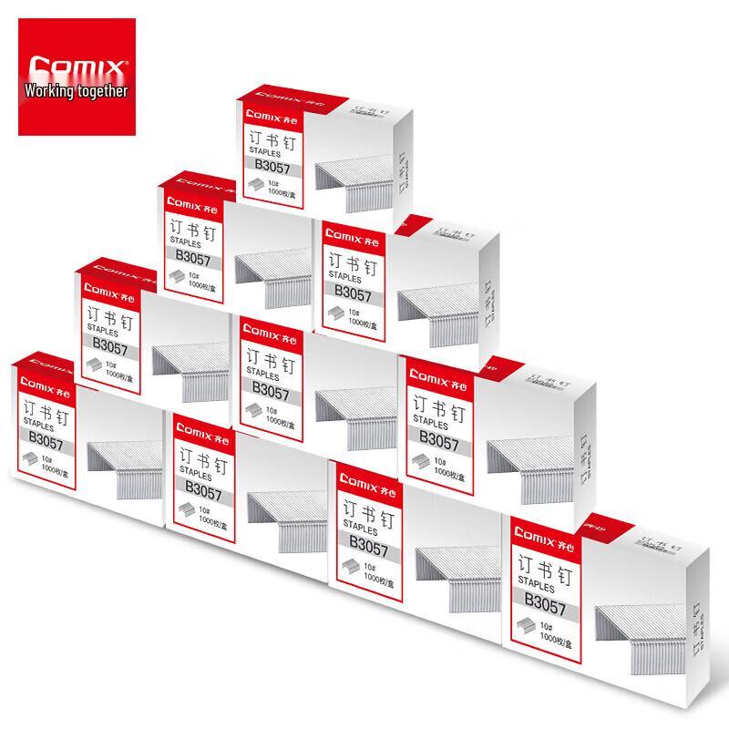 Comix #10 Standard Staples, 1000 Staples/Box (10-Pack)