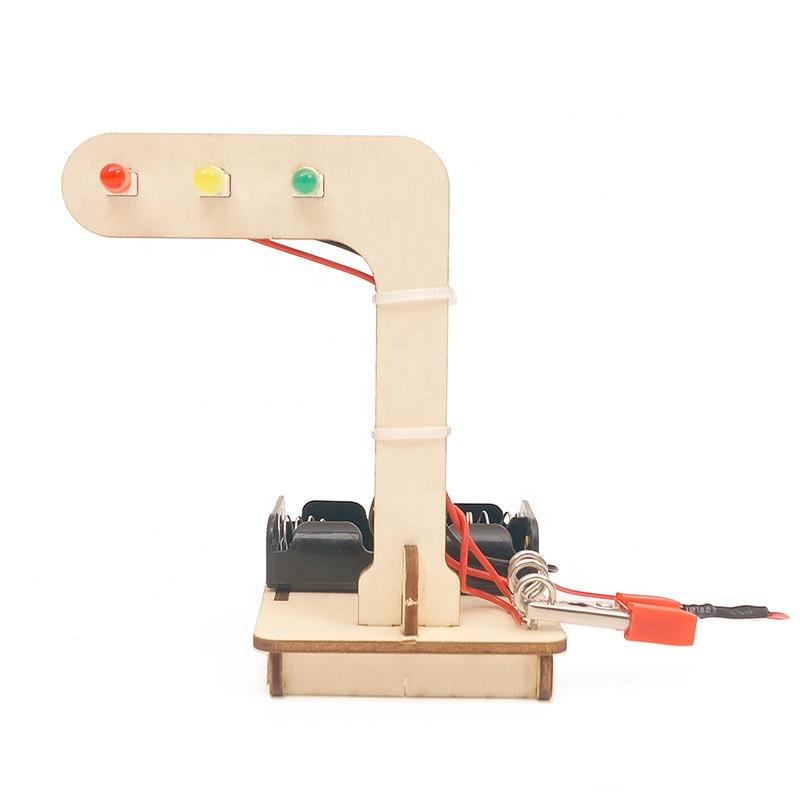 STEM Physics Science Learning Kids Educational Toy Diy Traffic Light