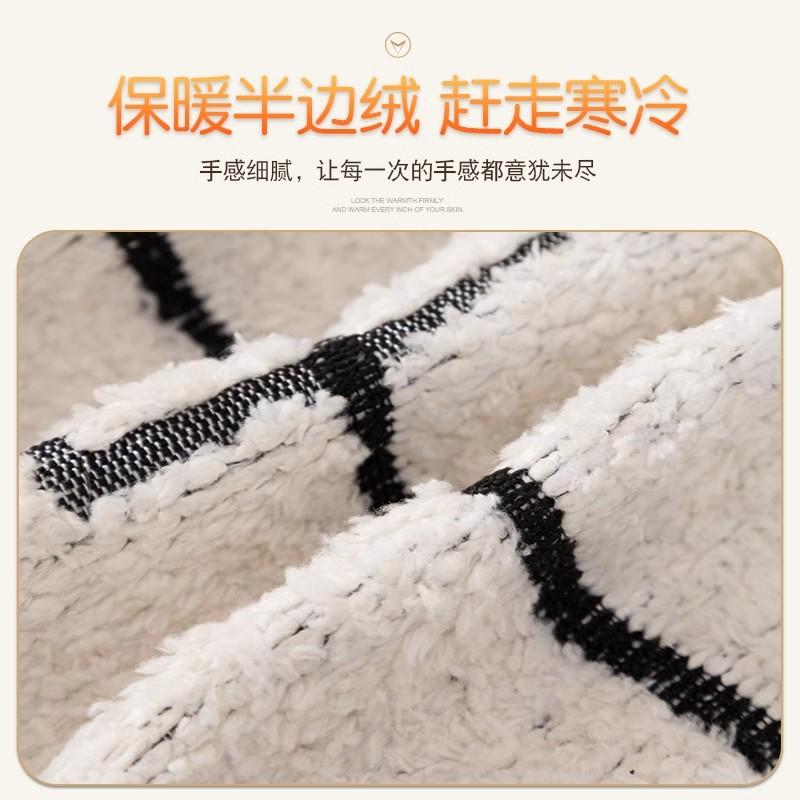 Spring Camping Picnic Sofa Cover  Funda Sofa Line Sofa Covers Thick Fleece Mat Throw Blanket Cover