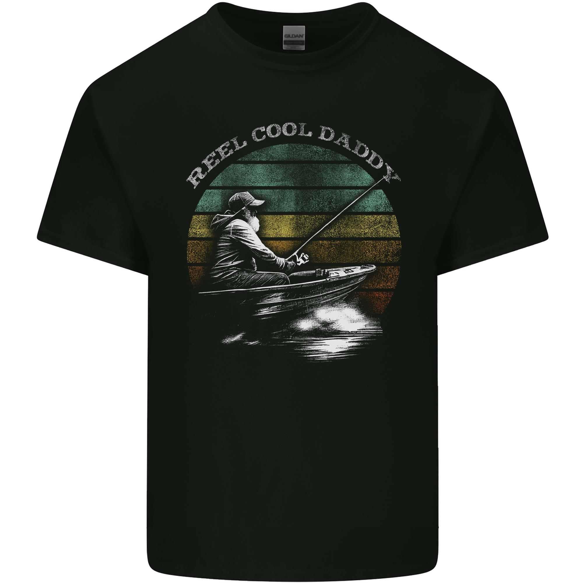 Reel Cool Daddy Funny Fathers Day Fishing Unisexs Light Cotton TShirt S