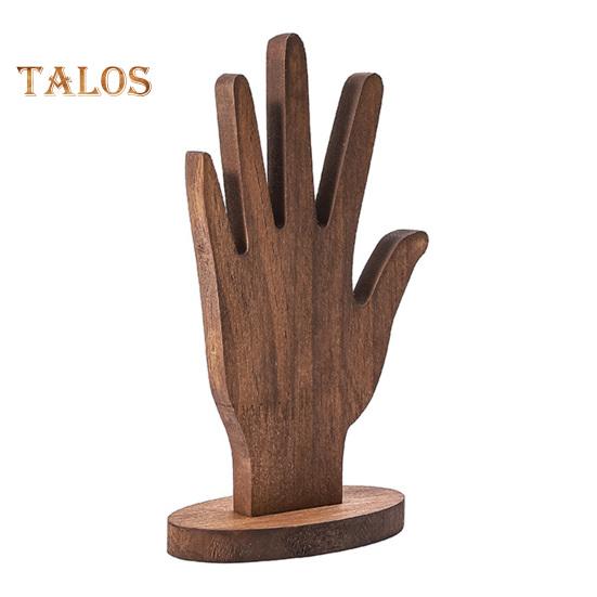 Schmuckständer, Fingerhand-Displayhalter, robuste Konstruktion, hohe Stabilität, mehrzweck-dekoratives Schmuckdisplay-Rack aus Holz in Handform