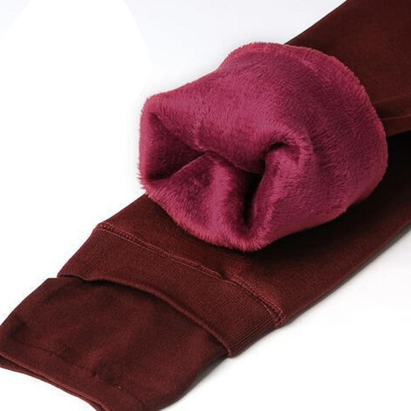 Uued naiste talveretuusid kõrge vöökohaga paksu sametist venivad säärised ühevärvilised soojad vabaaja säärised