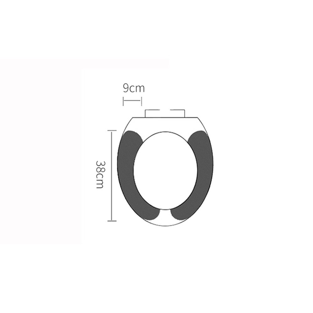 Universal Toilet Seat Cover Soft Warmer Toilet Pad Cushion Cartoon Washable Toilet Sticky Seat Pad Four Seasons