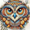 Owl Art Metal Tin Sign Waterproof Rustproof Wall Decor for Home Office Gift