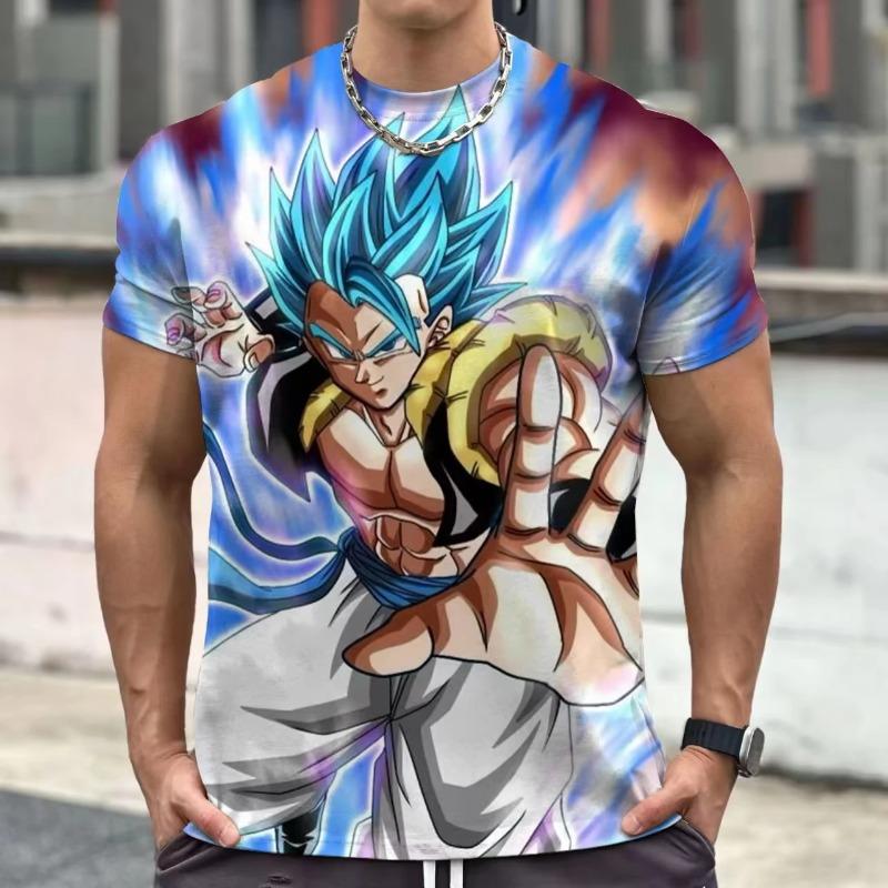2026 Summer Dragon Ball T Shirt Kids Tops Tee Anime Figures Son Goku Super Saiyan T-shirt Boys T-shirts Children Short Sleeve