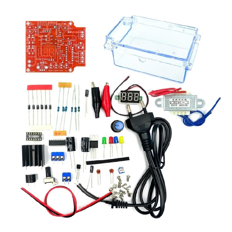 LM317 Adjustable Voltages Regulator Kit 110V/220V to 1.25V-12V Electronic Components Kit PCB Board Module for Adults