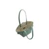 New Furla Net Collection Grain Calfskin Basket Bag, One Shoulder Handbag Medium Women's Pea Green BZT0FUA-HSF000-1996S