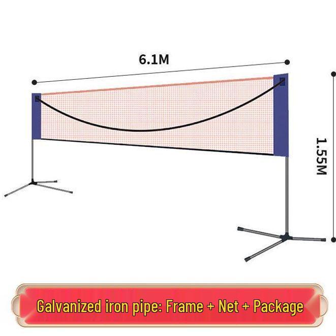 Portable Folding Badminton Net Frame for Indoor & Outdoor Use