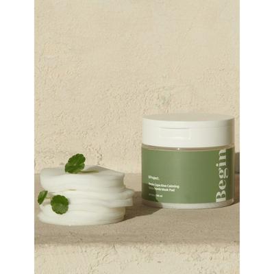 Begin Calming Moisturizing Soothing Water Balm Mask Pad 60 Sheets