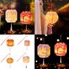 Traditional Chinese Lamp Festives Flower Light Set with Ropes and Embellishments for Crafting Hanging Decoration
