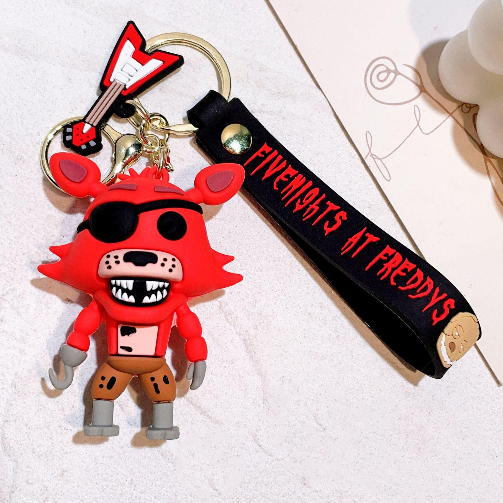 

Игровые брелки FNAF Аниме Фигурки Действия Брелоки Кукла Пять Ночей с Фредди Брелки для Ключей Автомобиля Подвески Шармы Аксессуары