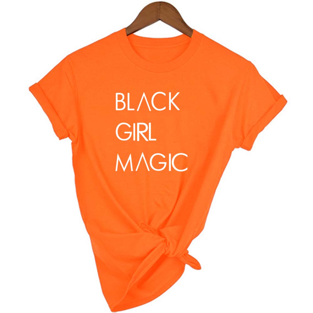 Black Girl Fashion Tshirt Women Casual T Shirt Short Sleeve O Neck Tops Shirts For