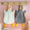 Home Decor Hand Towel with Hanging Loop Highly Absorbent Quick Drying High-Quality Wear Resistant Cute Goose Design Kitchen Cloth Dish Christmas