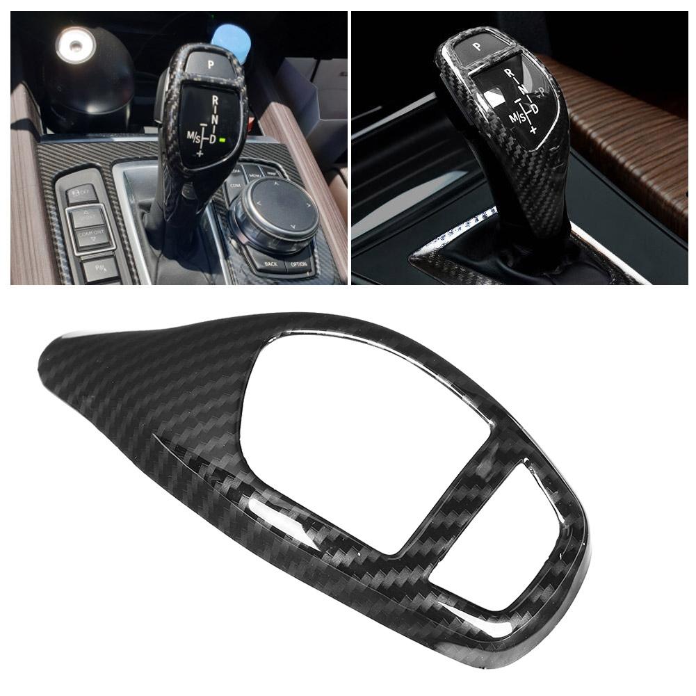 ABS Carbon Fiber Car Gear Shift Panel Frame Gear Knob Cover Head Trim Fit for X3 (Sports Type)