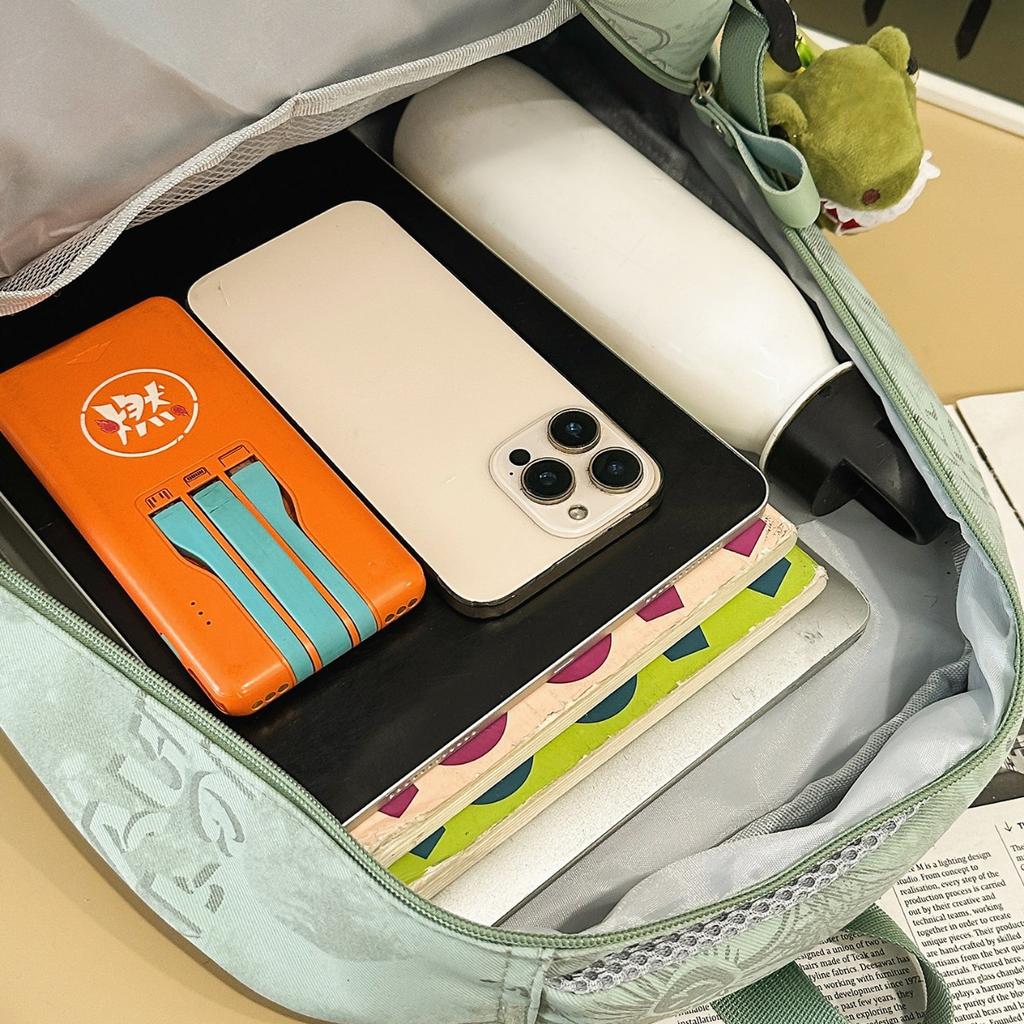 Schoolbag trendy school bag male high school student female graffiti junior high school student backpack college student large capacity lightweight