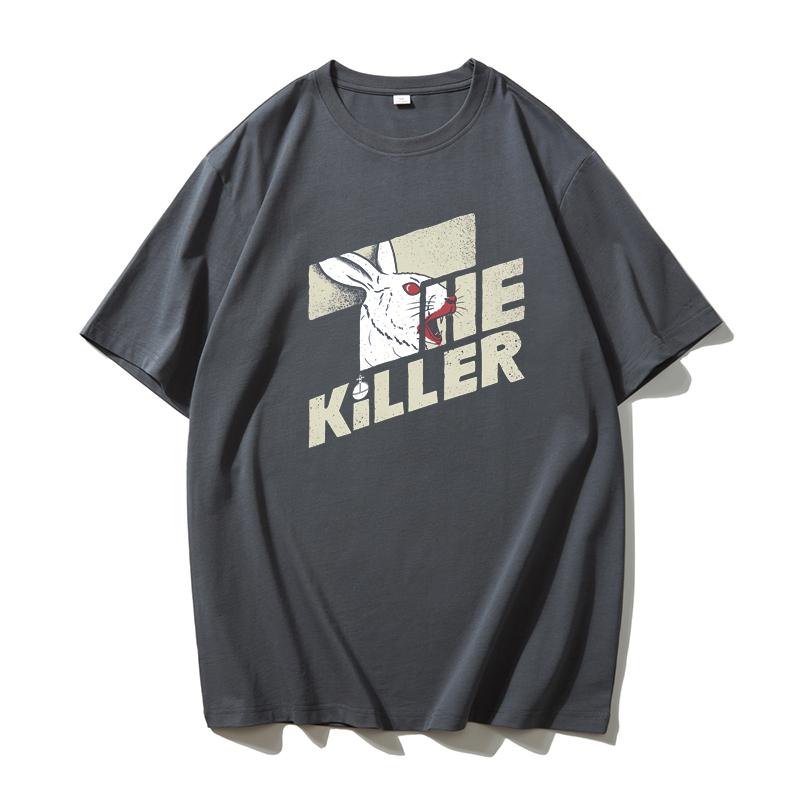 

The Killer Rabbit Killer Printed Tshirt Graphic Tshirt Highquality Mens and Womens Shortsleeved Tshirts Mens Sportswear 4XL