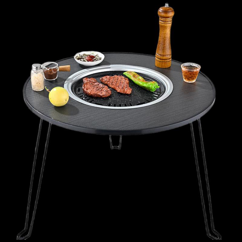 Hui Ling Yang Portable Foldable Outdoor Grill and Ceramic Tea Pot Set