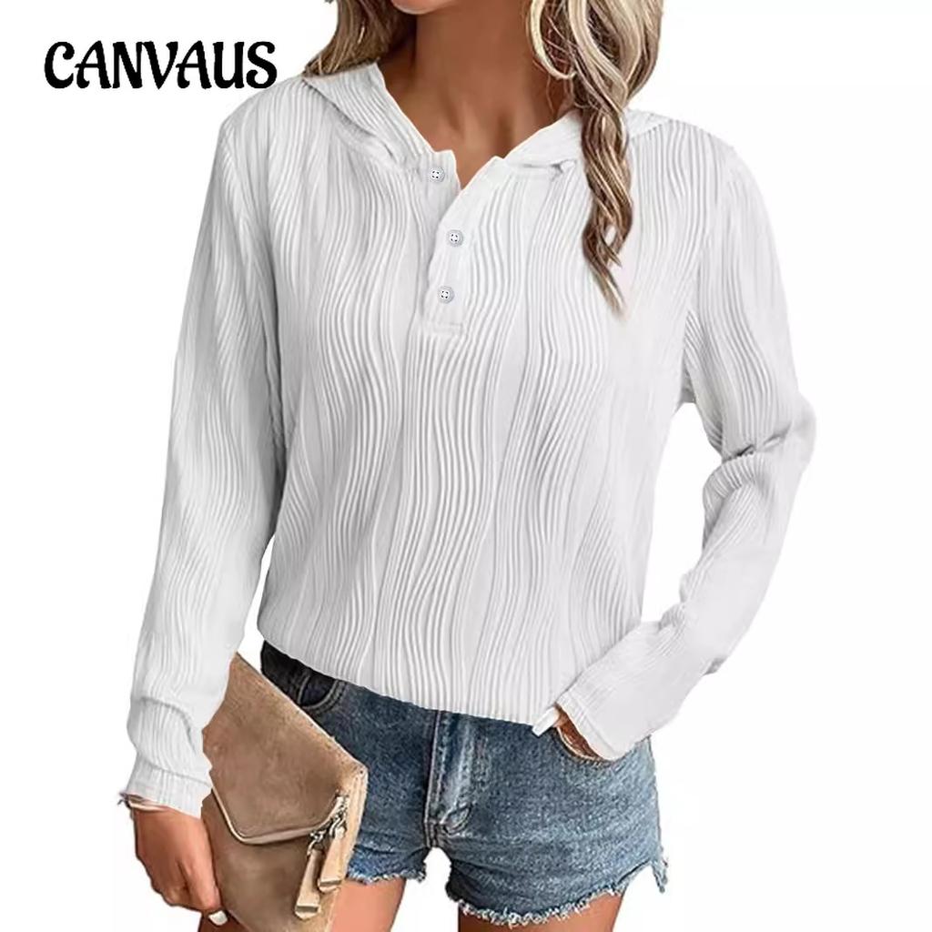 Autumn Solid Color Hooded Sweatshirt Jacket Casual Drop Shoulder Top