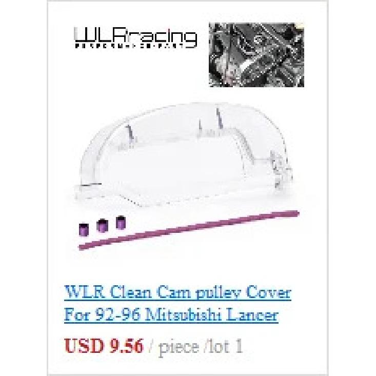 WLR Clear Cam Gear Cover Timing Belt Cover Turbo Cam Pulley For 96-05 Mitsubishi Evolution Lancer EVO4-8 4G63 WLR6338