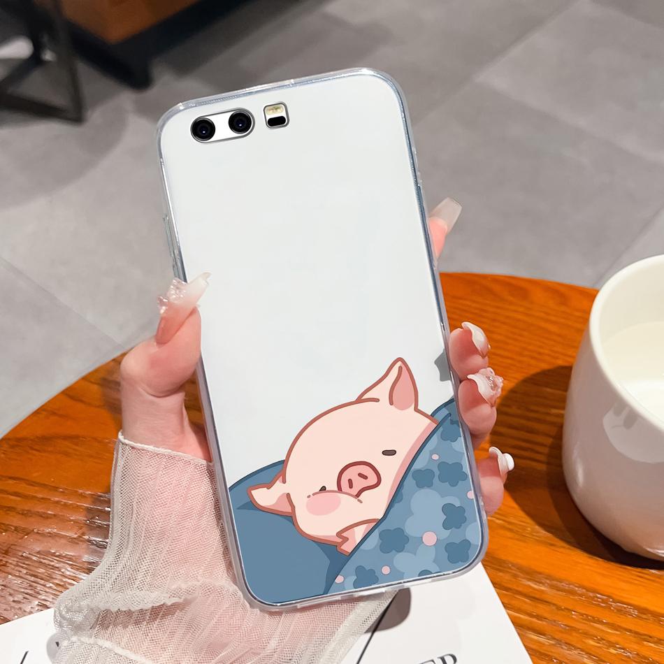 Per Huawei P10 Lite P10 Plus Custodia per Telefono Stile Casual Fantasie Silicone Morbido TPU Trasparente Leggera Copertura Per Huawei P 10+ Funda