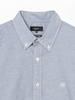 Beams Men's S/S Stretch Emblem Button-Down Shirt, SAX L