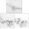 Satin Nickel Finish Folding Lid Stay Soft Close Mechanism Cabinet Door Hinge  For Drawer Window