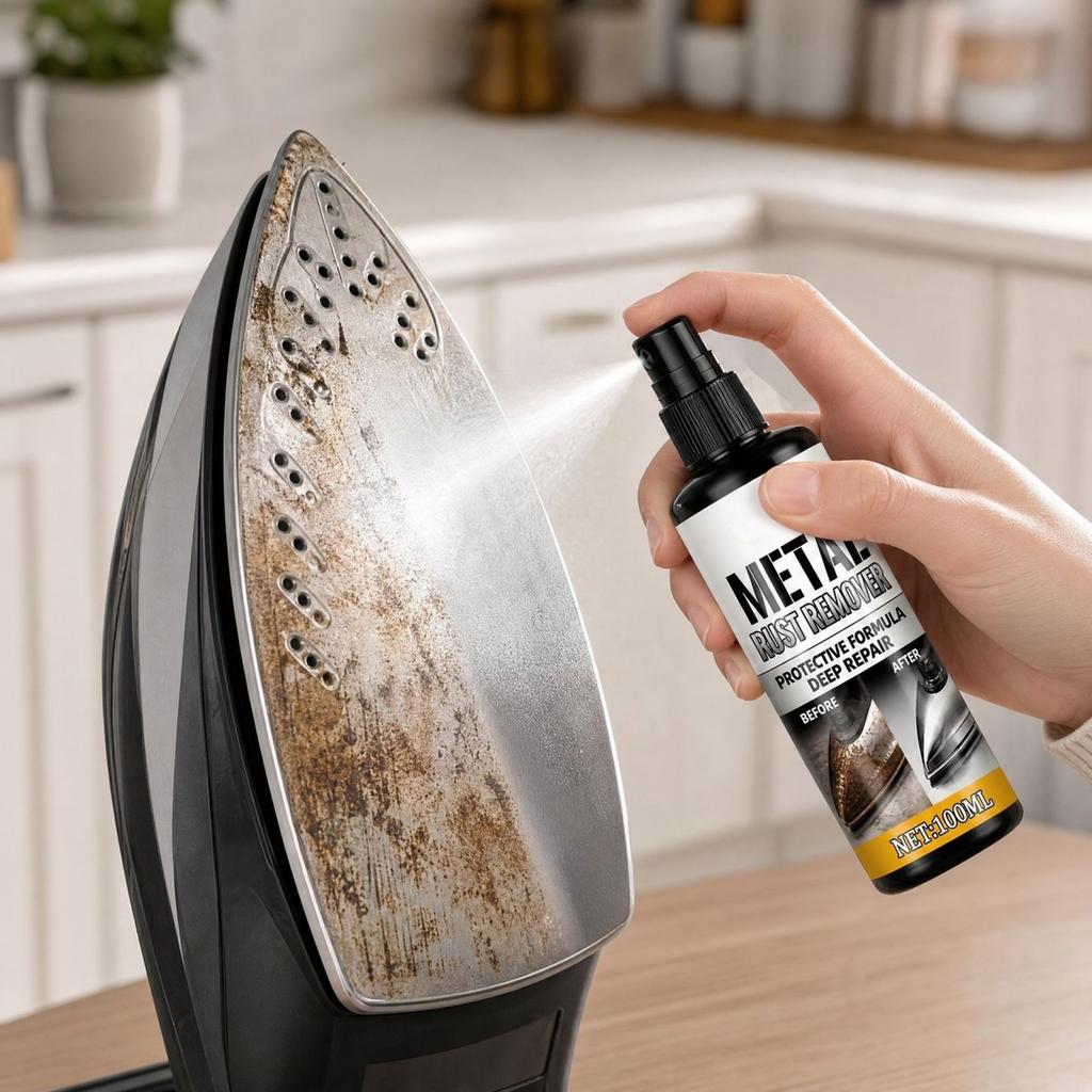 Soleplate Cleaner and Remover Polishing Spray for Clothes Irons, Home Cleaning Supplies